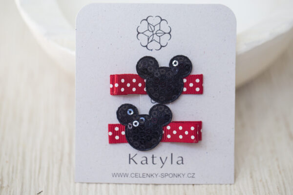 Minie sponky Červené