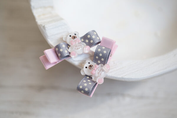 Dětské sponky – medvídek