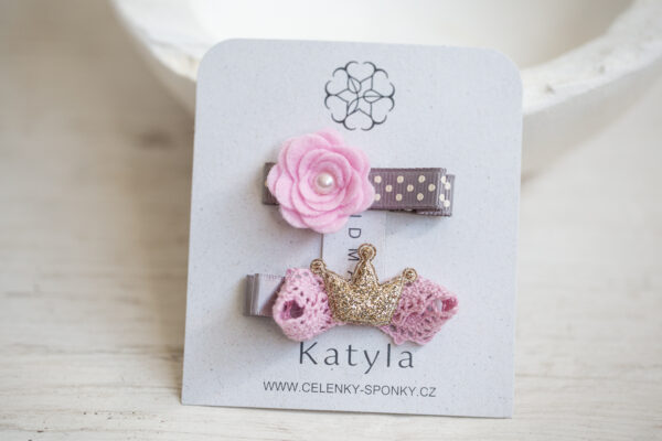 Set dětských sponek – Malá princezna