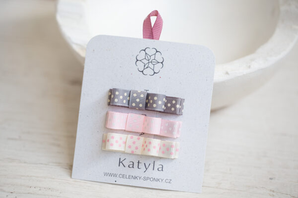 Dětský set sponek – Puntíková něha